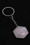 Pembe Kuvars Doğal Taş Anahtarlık - ANH-0160