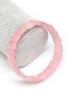 Pembe Kuvars Doğal Taş Bileklik 10 x 12 mm Özel Kesim