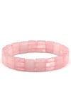 Pembe Kuvars Doğal Taş Bileklik 10 x 12 mm Özel Kesim