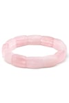 Pembe Kuvars Doğal Taş Bileklik 10 x 17 mm Özel Kesim - BLK-2411