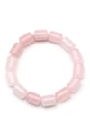 Pembe Kuvars Doğal Taş Bileklik 10 x 14 mm Özel Kesim - BLK-2438