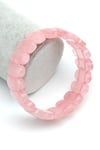 Pembe Kuvars Doğal Taş Bileklik 10 x 20 mm Özel Kesim