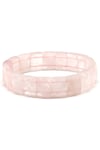 Pembe Kuvars Doğal Taş Bileklik 11 x 15 mm Özel Kesim