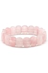 Pembe Kuvars Doğal Taş Bileklik 11 x 15 mm Özel Kesim