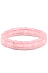 Pembe Kuvars Doğal Taş Bileklik 12 x 13 mm Özel Kesim
