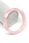 Pembe Kuvars Doğal Taş Bileklik 13 x 15 mm Özel Kesim