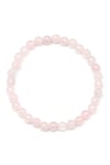 Pembe Kuvars Doğal Taş Bileklik 6 mm Fasetli Küre Kesim - BLK-2544