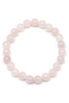 Pembe Kuvars Doğal Taş Bileklik 8 mm Fasetli Küre Kesim - BLK-2148