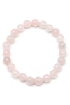 Pembe Kuvars Doğal Taş Bileklik 8 mm Fasetli Küre Kesim - BLK-2148