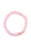 Pembe Kuvars Doğal Taş Bileklik 8 mm Küre Kesim