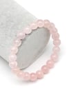 Pembe Kuvars Doğal Taş Bileklik 8 mm Küre Kesim - BLK-2364