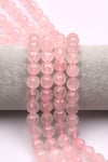 Pembe Kuvars Doğal Taş Dizi 10 mm Fasetli Küre Kesim - DZ-0805