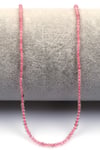 Pembe Kuvars Doğal Taş Dizi 2 mm Fasetli Küre Kesim - DZ-1584
