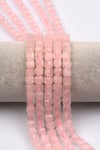 Pembe Kuvars Doğal Taş Dizi 6 mm Küp Kesim - DZ-1171