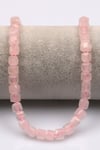 Pembe Kuvars Doğal Taş Dizi 6 mm Küp Kesim - DZ-1171