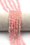 Pembe Kuvars Doğal Taş Dizi 6 x 9 mm Mercimek Kesim