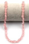 Pembe Kuvars Doğal Taş Dizi 6 x 9 mm Mercimek Kesim