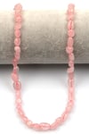 Pembe Kuvars Doğal Taş Dizi 6 x 9 mm Mercimek Kesim