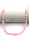 Pembe Kuvars Doğal Taş Dizi 7 x 12 mm Boru Kesim