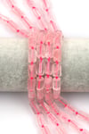 Pembe Kuvars Doğal Taş Dizi 7 x 12 mm Boru Kesim
