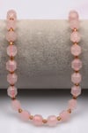 Pembe Kuvars Doğal Taş Dizi 7 x 8 mm Hexagonel Kesim - DZ-1182