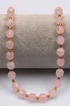 Pembe Kuvars Doğal Taş Dizi 7 x 8 mm Hexagonel Kesim - DZ-1221
