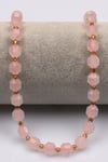Pembe Kuvars Doğal Taş Dizi 7 x 8 mm Hexagonel Kesim - DZ-1221