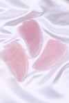 Pembe Kuvars Doğal Taş Gua Sha Yüz Masaj Taşı