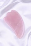 Pembe Kuvars Doğal Taş Gua Sha Yüz Masaj Taşı