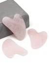 Pembe Kuvars Doğal Taş Gua Sha Yüz Masaj Taşı