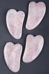Pembe Kuvars Doğal Taş Gua Sha Yüz Masaj Taşı