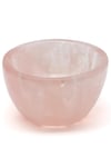 Pembe Kuvars Doğal Taş Kase - 645 Gr.
