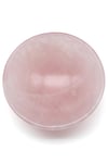 Pembe Kuvars Doğal Taş Kase - 645 Gr.
