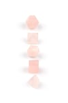 Pembe Kuvars Doğal Taş Platonik Set