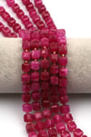 Pembe Renkli Kuvars Doğal Taş Dizi 8 mm Küp Kesim - DZ-1135