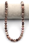 Pembe Turmalin (Rubelit) Doğaltaş Dizi 10 mm Küre Kesim