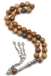 Picture Jasper Doğal Taş Tesbih 10 mm Küre Kesim TSB-0640