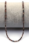 Pietersite Doğal Taş Dizi 2 mm Fasetli Küre Kesim - DZ-1571