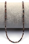 Pietersite Doğal Taş Dizi 2 mm Fasetli Küre Kesim - DZ-1571