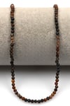 Pietersite Doğal Taş Dizi 3 mm Fasetli Küre Kesim - DZ-1316