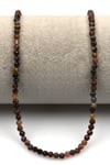 Pietersite Doğal Taş Dizi 3 mm Fasetli Küre Kesim - DZ-1305