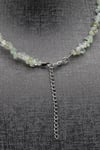 Prehnite ( Çelik Klipsli ) Doğal Taş Kırıktaş Kolye 