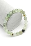 Prehnite Doğal Taş Bileklik 8 mm Küre Kesim