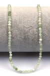 Prehnite Doğal Taş Dizi 3 mm Fasetli Küre Kesim - DZ-1553