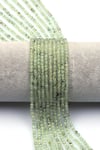 Prehnite Doğal Taş Dizi 3 mm Fasetli Küre Kesim - DZ-1557