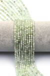 Prehnite Doğal Taş Dizi 3 mm Fasetli Küre Kesim - DZ-1553