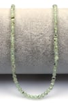 Prehnite Doğal Taş Dizi 3 mm Fasetli Küre Kesim - DZ-1557