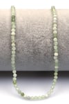 Prehnite Doğal Taş Dizi 3 mm Fasetli Küre Kesim - DZ-1553