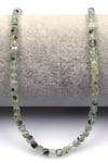 Prehnite Doğal Taş Dizi 4 mm Küp Kesim - DZ-1490