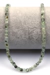 Prehnite Doğal Taş Dizi 4 mm Küp Kesim - DZ-1490